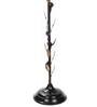 Khaki Cotton Shade Floor Lamp With Metal Base