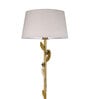 Poulsen Khaki Cotton Shade Club Floor Lamp With Metal Base