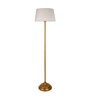 Jumilla Khaki Cotton Shade Club Floor Lamp With Metal Base