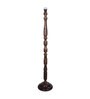 Khaki Cotton Shade Floor Lamp With Wooden Base