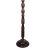 Khaki Cotton Shade Floor Lamp With Wooden Base