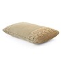Khaki Cream 100% Cotton Archer 12X20 Inches Knitted Cushion Cover