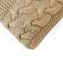 Khaki Cream 100% Cotton Archer 12X20 Inches Knitted Cushion Cover