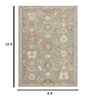 Khaki Farmhouse Wool 8x10 Feet  Handmade Rectangle Carpet