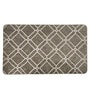 Khaki Geometric Microfibre 30x18 Inches Anti Skid Door Mat