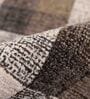 Brown Geometric Wool 8 ft x 10 ft Hand Tufted Carpet