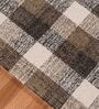 Brown Geometric Wool 8 ft x 10 ft Hand Tufted Carpet