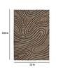 Khaki Abstract Blended Wool 6 ft x 9 ft Hand Tufted Carpet
