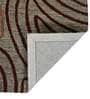 Khaki Abstract Blended Wool 6 ft x 9 ft Hand Tufted Carpet