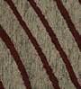 Khaki Abstract Blended Wool 6 ft x 9 ft Hand Tufted Carpet