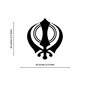 Khanda Sikh Symbol of Pride Metal Art Divine Wall Decor