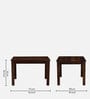Kharkov 4 Seater Dining Set In Black Leatherette & Provincial Teak
