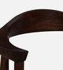 Kharkov 4 Seater Dining Set In Black Leatherette & Provincial Teak