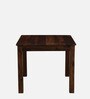 Kharkov 4 Seater Dining Set In Black Leatherette & Provincial Teak