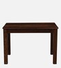 Kharkov 4 Seater Dining Set In Black Leatherette & Provincial Teak