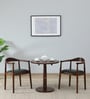Kharkov Sheesham Wood 2 Seater Cafe Table Set In Provincial Teak Finish