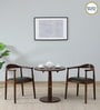 Kharkov Sheesham Wood 2 Seater Cafe Table Set In Provincial Teak Finish