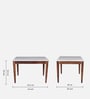 Kharkov Sheesham Wood 4 Seater Dining Set In Provincial Teak Finish