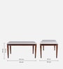 Kharkov Sheesham Wood 6 Seater Dining Set In Provincial Teak Finish