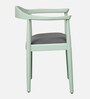 Kharkov Sheesham Wood Arm Chair in Canary Green