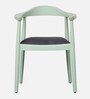 Kharkov Sheesham Wood Arm Chair in Canary Green