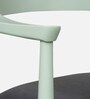 Kharkov Sheesham Wood Arm Chair in Canary Green