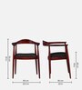 Kharkov Sheesham Wood Arm Chair In Honey Oak Finish