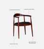 Kharkov Sheesham Wood Arm Chair In Honey Oak Finish