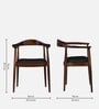 Kharkov Sheesham Wood Arm Chair In Provincial Teak Finish