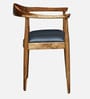 Kharkov Sheesham Wood Arm Chair In Rustic Teak Finish