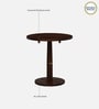 Kharkov Sheesham Wood Round Cafe Table In Provincial Teak Finish