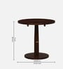 Kharkov Sheesham Wood Round Cafe Table In Provincial Teak Finish
