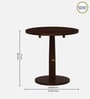 Kharkov Sheesham Wood Round Cafe Table In Provincial Teak Finish