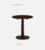 Kharkov Sheesham Wood Round Cafe Table In Provincial Teak Finish