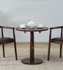 Kharkov Sheesham Wood Round Cafe Table In Provincial Teak Finish