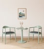 Kharkov Sheeshem Wood 2 Seater Cafe Table set  in Canary Green