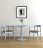 Kharkov Sheeshem Wood 2 Seater Cafe Table set  in Mineral Blue