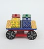 KHATIYA STYLE DRY FRUIT TRAY WITH 4 BOXES, HAND PAINTED