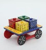 KHATIYA STYLE DRY FRUIT TRAY WITH 4 BOXES, HAND PAINTED