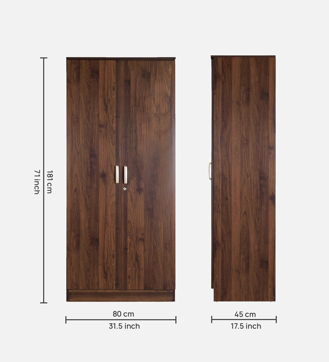 Pepperfry 2 door deals wardrobe