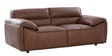 Kigali Half Leather 2 Seater Sofa in Tuscany Cedar colour