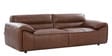 Kigali Half Leather 3 Seater Sofa in Tuscany Cedar colour