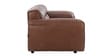 Kigali Half Leather 3 Seater Sofa in Tuscany Cedar colour
