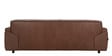 Kigali Half Leather 3 Seater Sofa in Tuscany Cedar colour