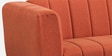 Kiki Fabric 2 Seater Sofa in Lava Orange Colour