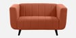 Kiki Fabric 2 Seater Sofa in Lava Orange Colour
