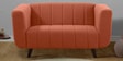 Kiki Fabric 2 Seater Sofa in Lava Orange Colour