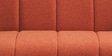 Kiki Fabric 2 Seater Sofa in Lava Orange Colour