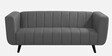 Kiki Fabric 3 Seater Sofa in Graphite Grey Colour