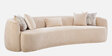 Kingman Fabric 4 Seater Sofa In Tavis Sand Colour